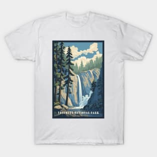 Yosemite National Park Vintage Travel Poster T-Shirt